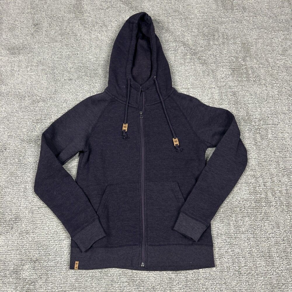 Tentree Hoodie Womens Small Zip Up Sweatshirt Fleece Lined Pockets Organic